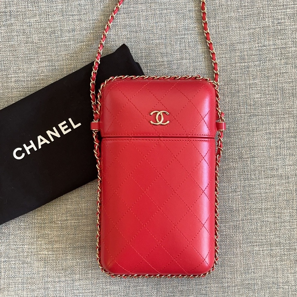 Chanel Chain Around Phone Holder